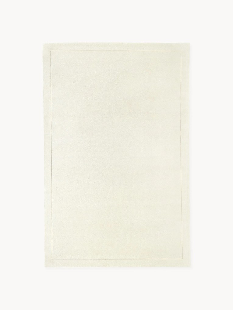 Tapete em lã artesanal de pelo curto Jadie