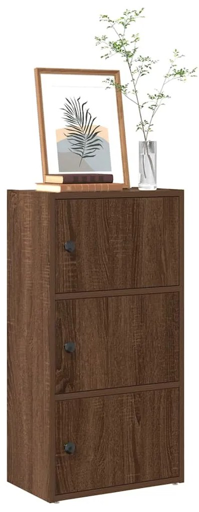 vidaXL Estante 40x24x77 cm derivados de madeira carvalho castanho