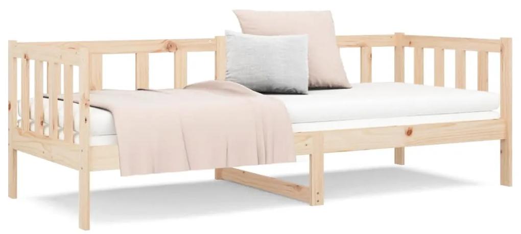 Sofá-cama 80x200 cm madeira de pinho maciça