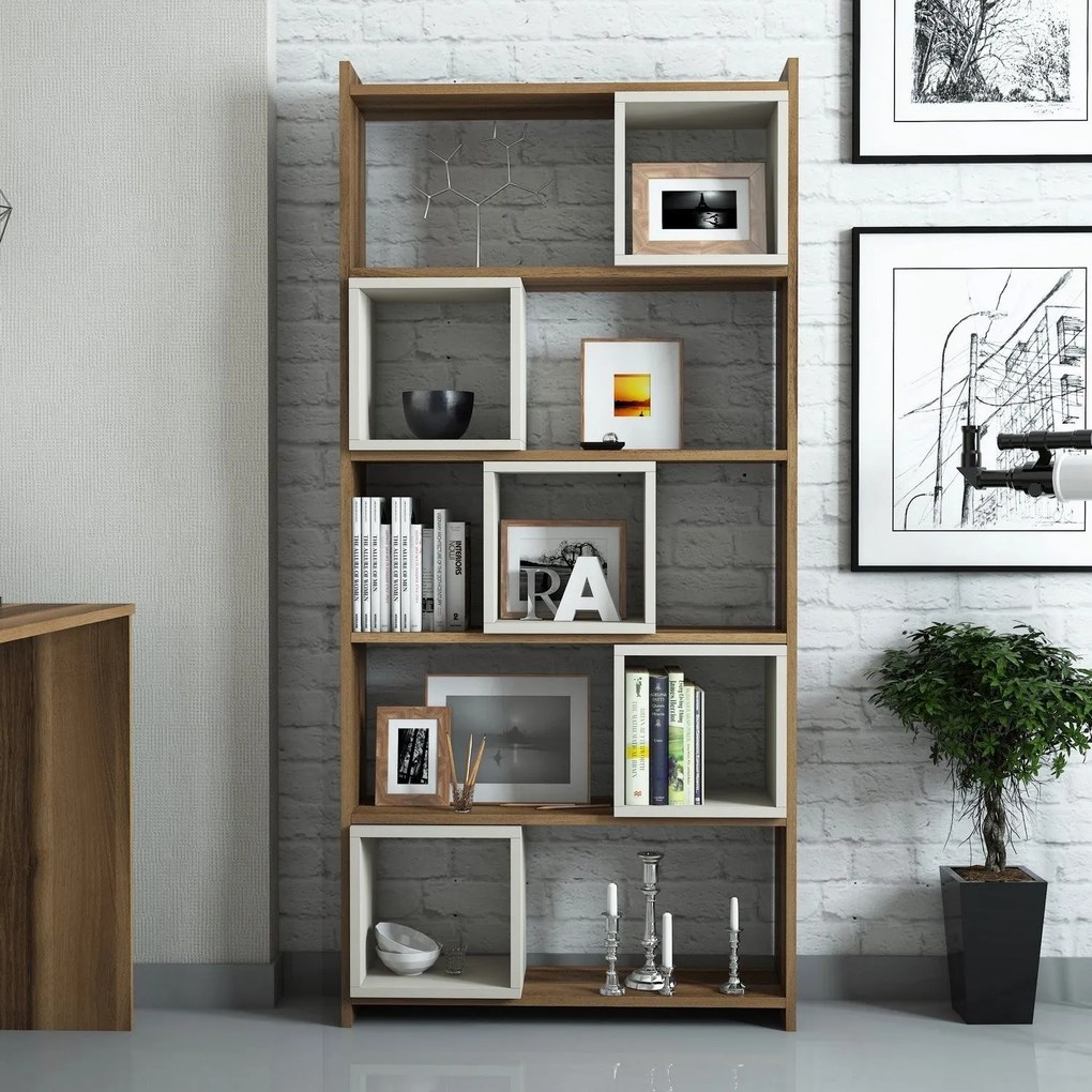 Estante Box – Nogueira – 80 cm x 170 cm x 22 cm