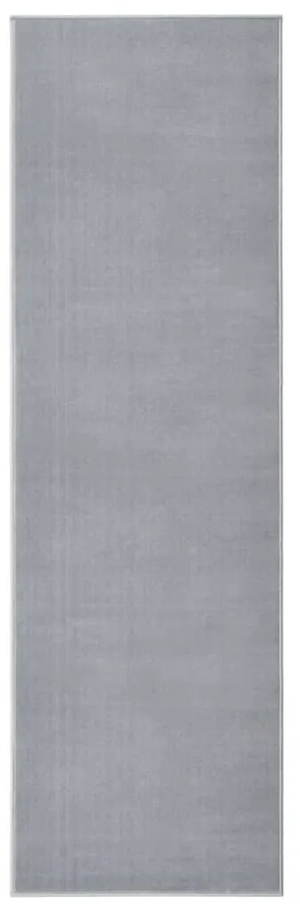 vidaXL Passadeira 100x350 cm polipropileno cinzento