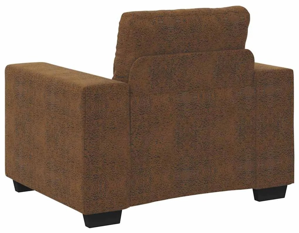 Poltrona vidaXL Castanha 59 cm em Couro Sintético