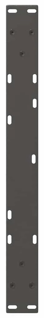 Pés para mesa de centro em V, 2 peças, antracite, 70x(30-31,3) cm, aço
