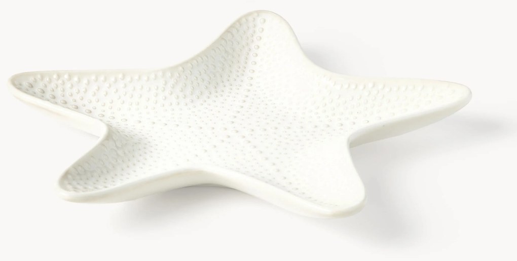 Pratos estrela do mar em porcelana Andrina, conjunto de 2