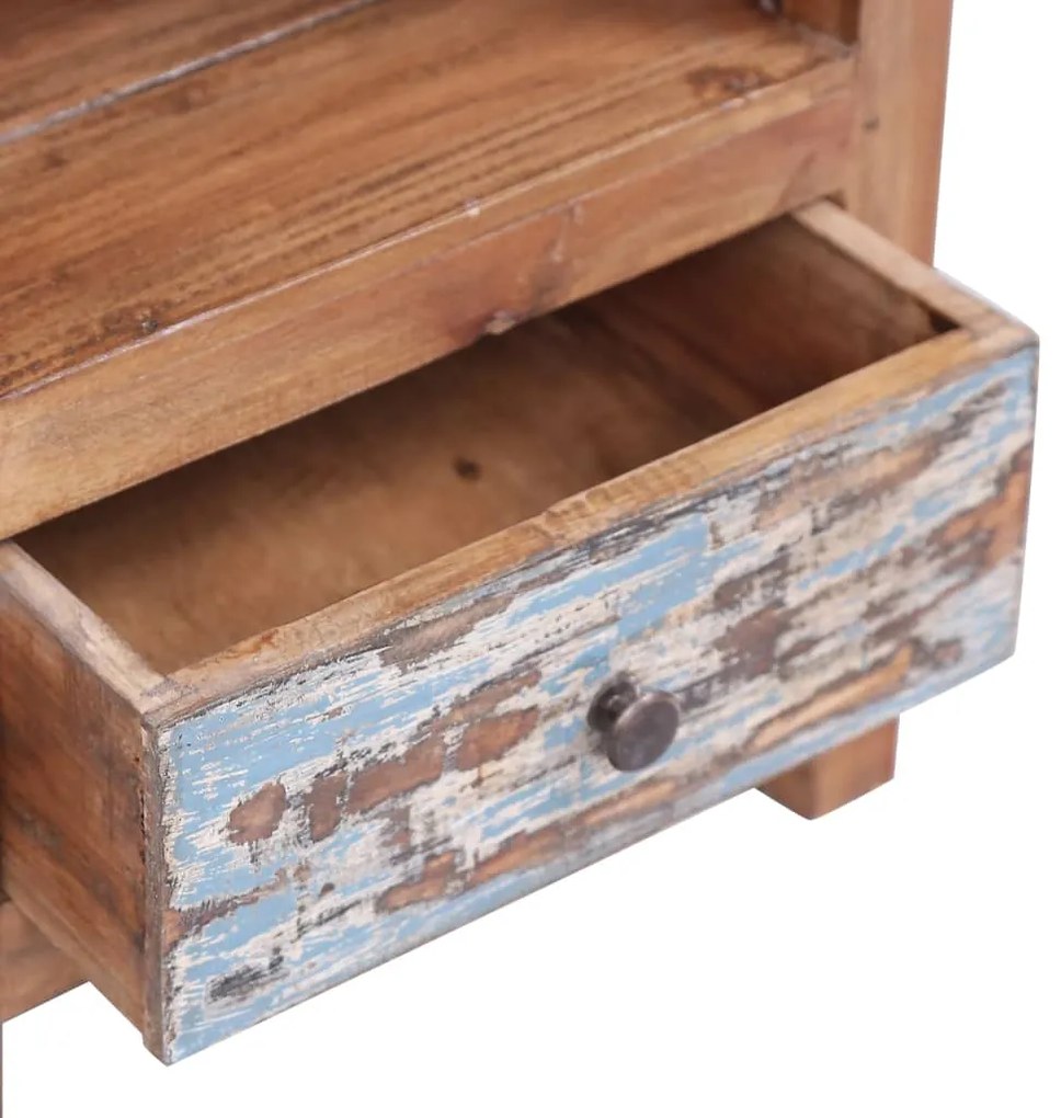 Mesa de cabeceira 41x30x50 cm madeira de mogno maciça