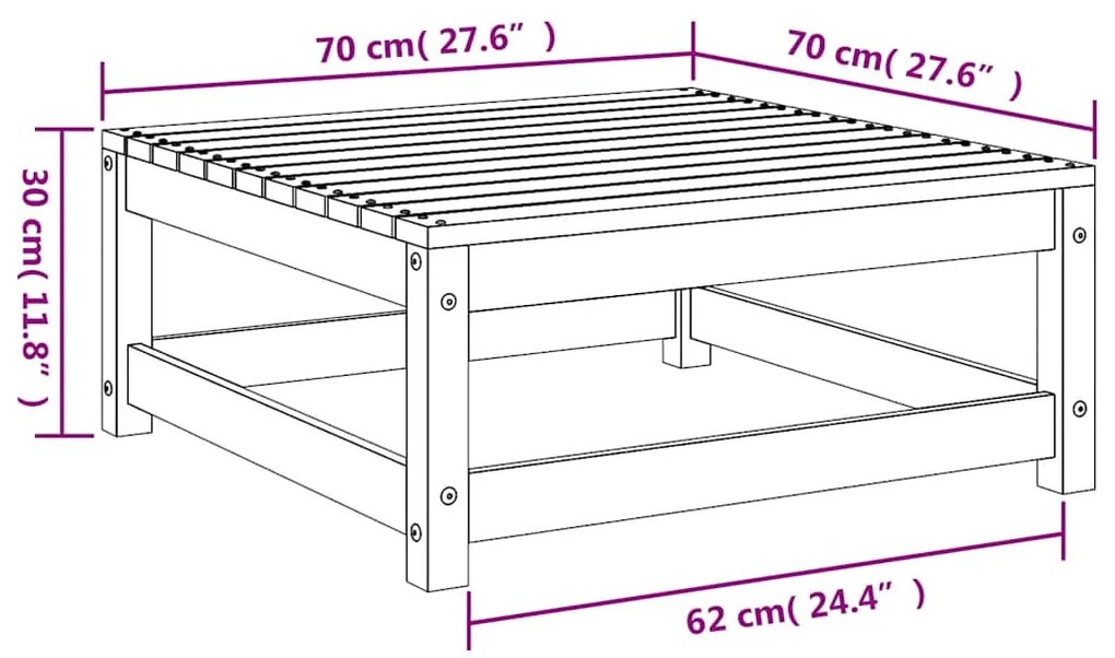 2 pcs conjunto lounge de jardim pinho maciço cinzento