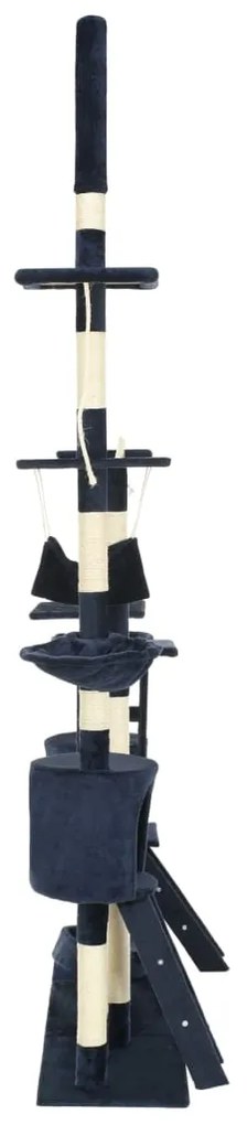 Árvore para gatos c/ postes arranhadores sisal 230-250 cm azul