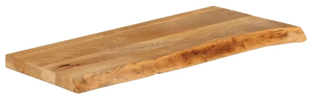 Tampo de mesa c/ borda viva 70x40x2,5 cm mangueira maciça