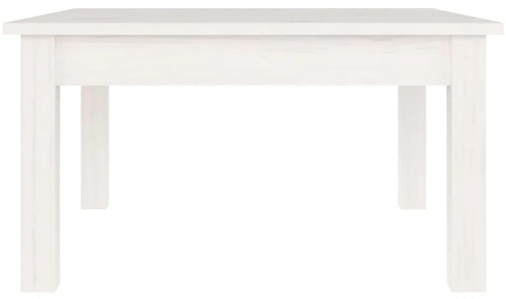 Mesa de centro 55x55x30 cm pinho maciço branco