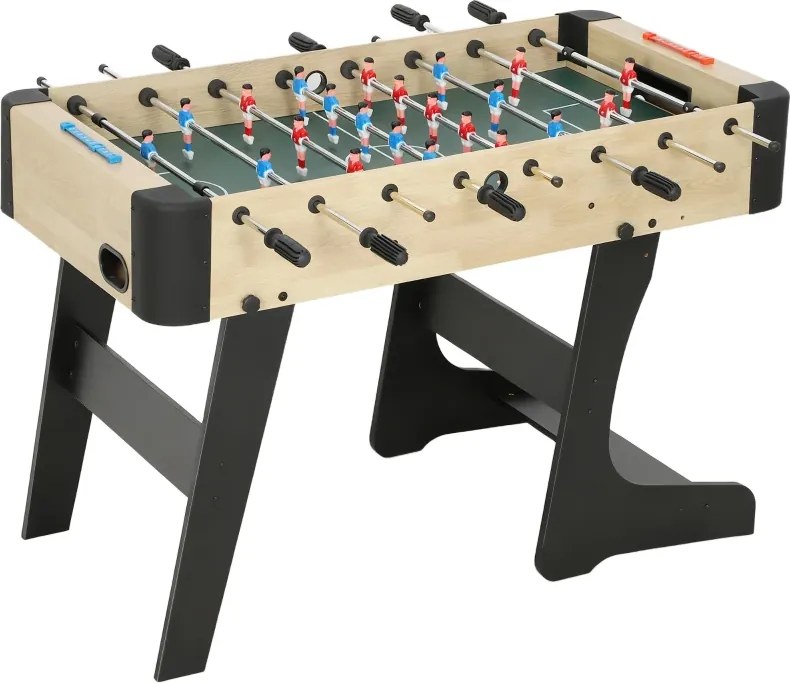 Matraquilhos para Crianças Dobrável 118x107,5x78 cm com 2 Marcadores 8 Pegas 22 Jogadores 8 Barras e 2 Bolas Madeira