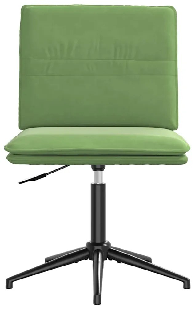 Cadeiras de jantar 2 pcs veludo verde-claro