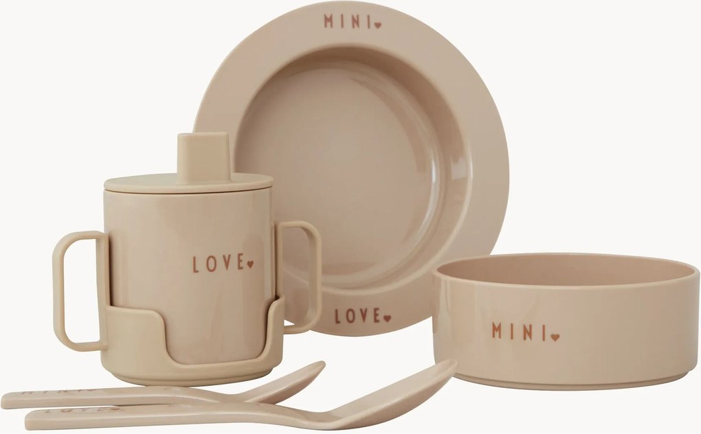 Conjunto de loiça para crianças Mini Favourite, conjunto de 7