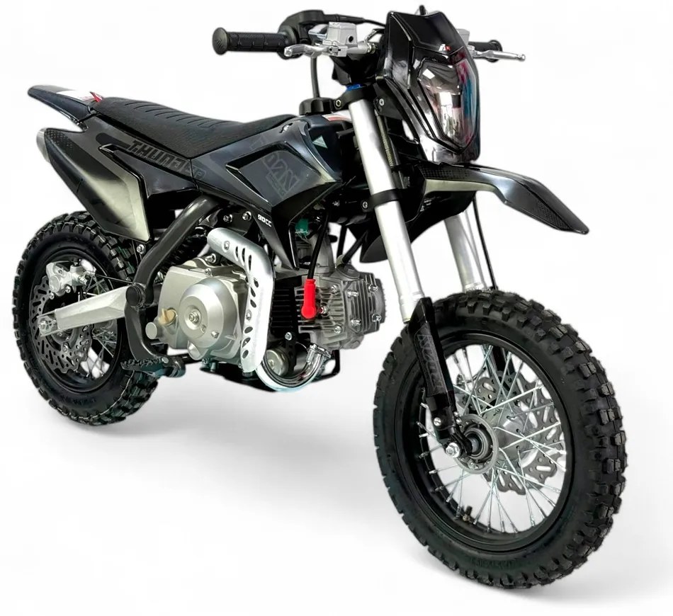 MINI MOTO Crianças MINICROSS Gasolina 70CC 10/10" APOLLO THUNDER AUTO Preta