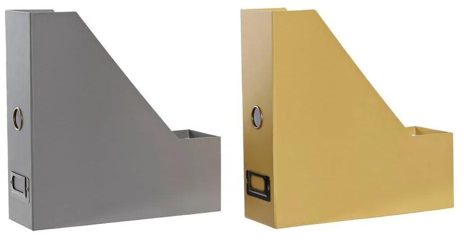 Organizador Multiusos DKD Home Decor Cartão Metal (2 pcs) (9 x 26.5 x 27 cm)
