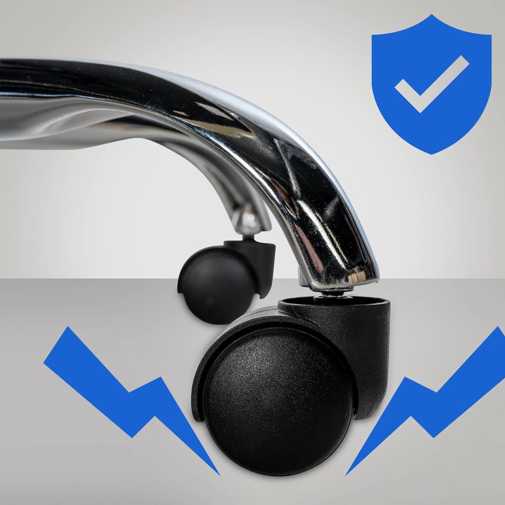 Cadeira de Escritório XXL Xanthos castanho claro