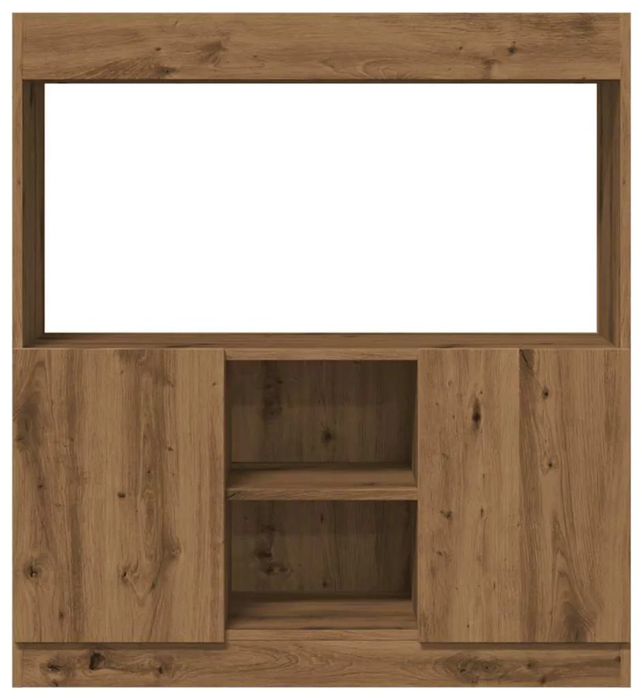 Armário alto 92x33x100 cm derivados madeira carvalho artisiano