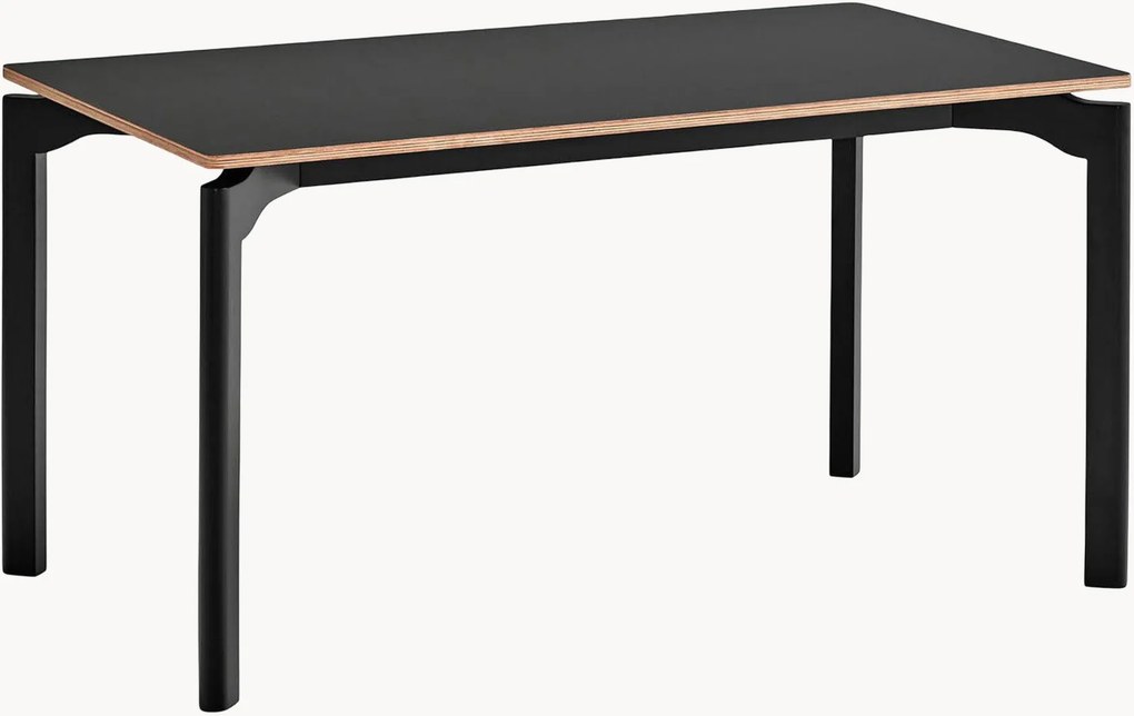 Mesa de jantar com pernas em madeira de seringueira Nicola