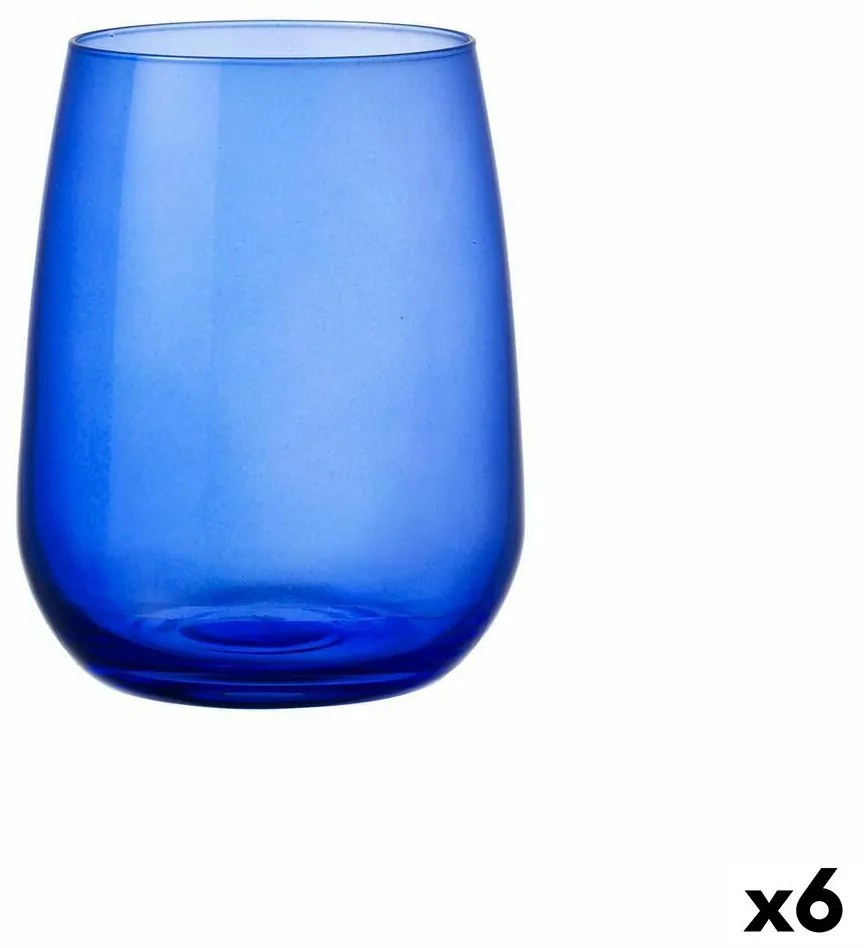 Copo Bormioli Rocco Restaurant Cobalto Azul Vidro (430 Ml) (6 Unidades)