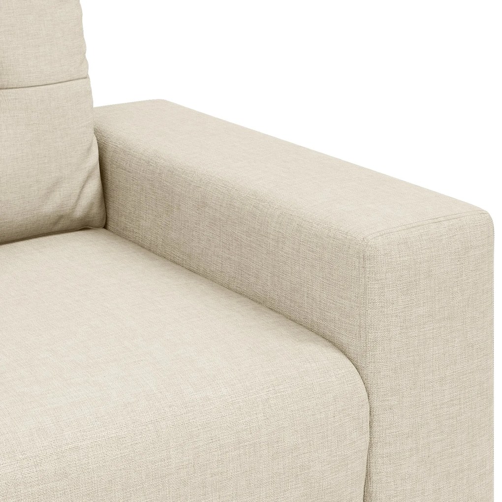 Sofá de 3 Lugares vidaXL em Linho 180 cm