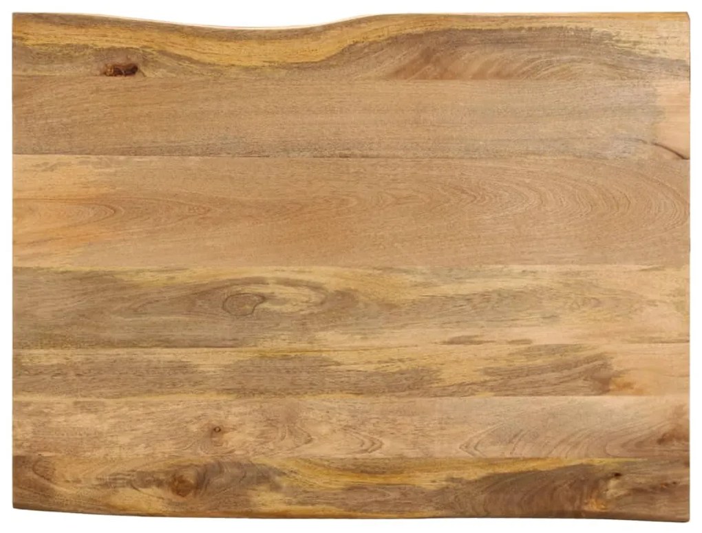 Tampo de mesa c/ borda viva 90x80x2,5 cm mangueira maciça