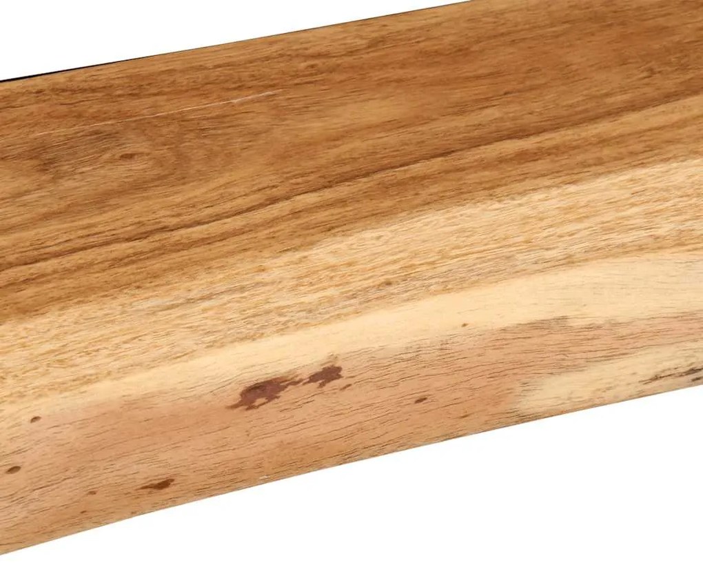 Prateleiras parede 2 pcs 100x20x3,5 cm madeira de acácia maciça