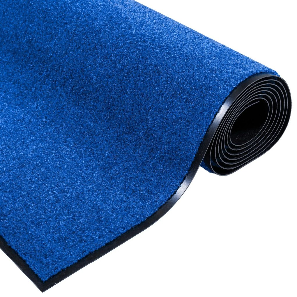 Capacho Lavável Azul 120x250 cm