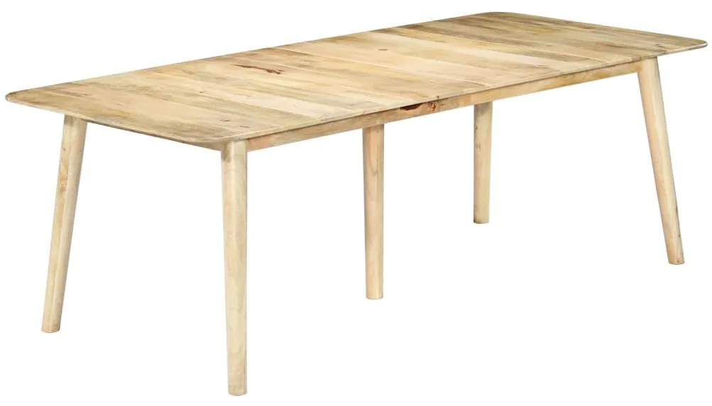 vidaXL Mesa de jantar 220x100x76 cm madeira de mangueira maciça