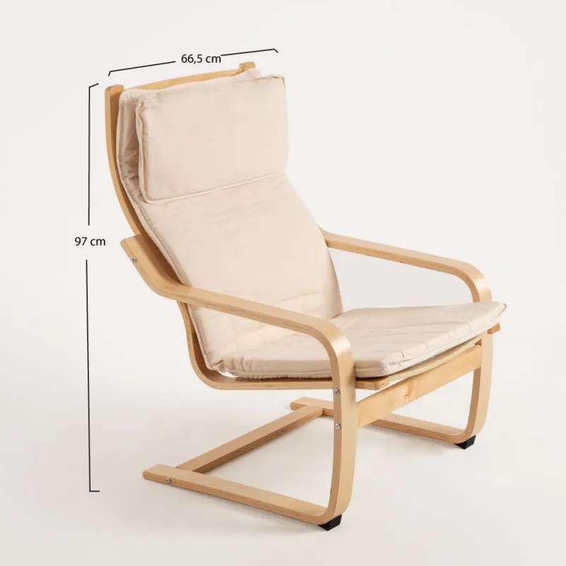 Poltrona Konfor - Beige