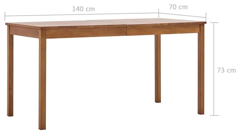Mesa de Jantar Huty de 140cm em Madeira Maciça - Design Rústico