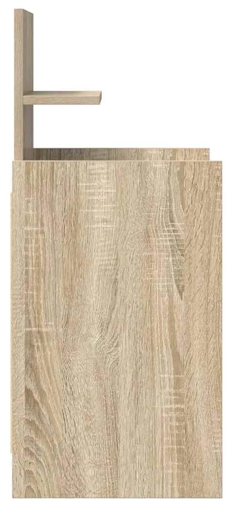 Mesas de cabeceira c/ 2 gavetas 2pcs 38x34x80cm carvalho sonoma