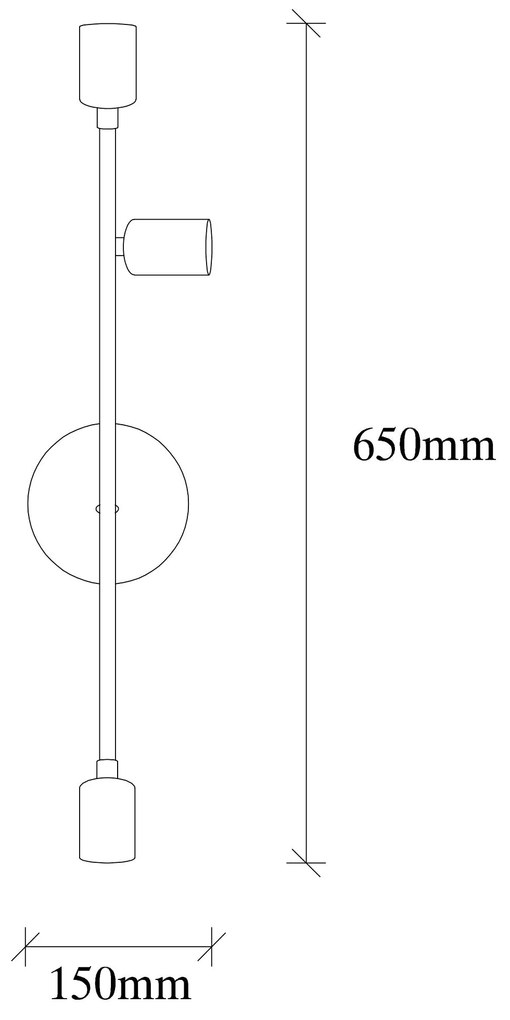 Candeeiro de Parede Bedside – Branco – 15 x 15 cm