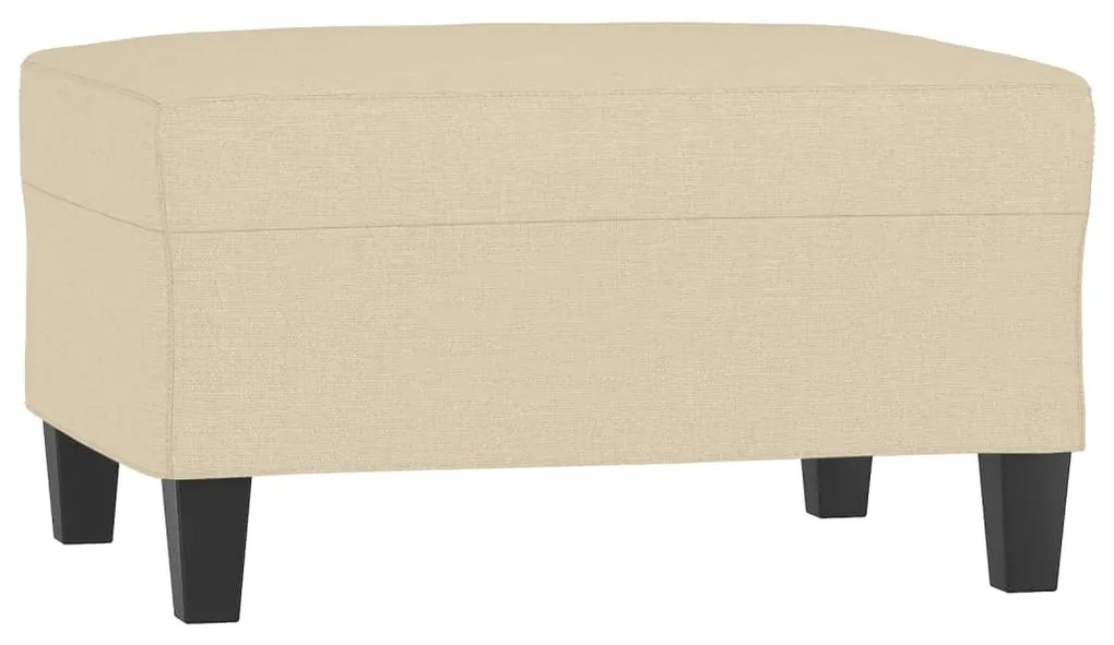 4 pcs conjunto de sofás com almofadas tecido cor creme