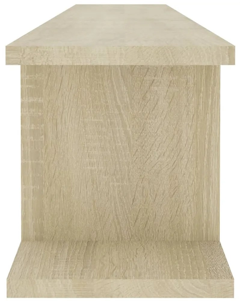 Estantes de parede 2 pcs 105x18x20 cm contrapl. carvalho sonoma