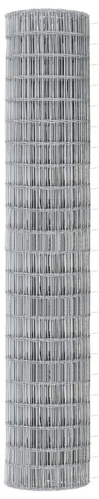 Cerca Euro da com 7 Postes 1.6x10 m Aço Galvanizado