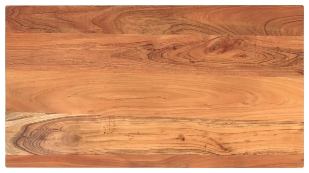 vidaXL Tampo de mesa retangular 100x50x3,8 cm madeira de acácia maciça