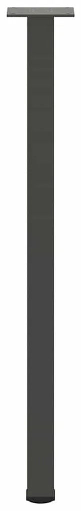 Pés de mesa de console 4 peças antracite 72-74 cm aço