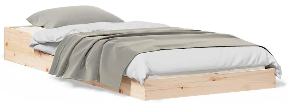 Estrutura da Cama Castanho 80 x 200 cm Madeira de pinho maciça
