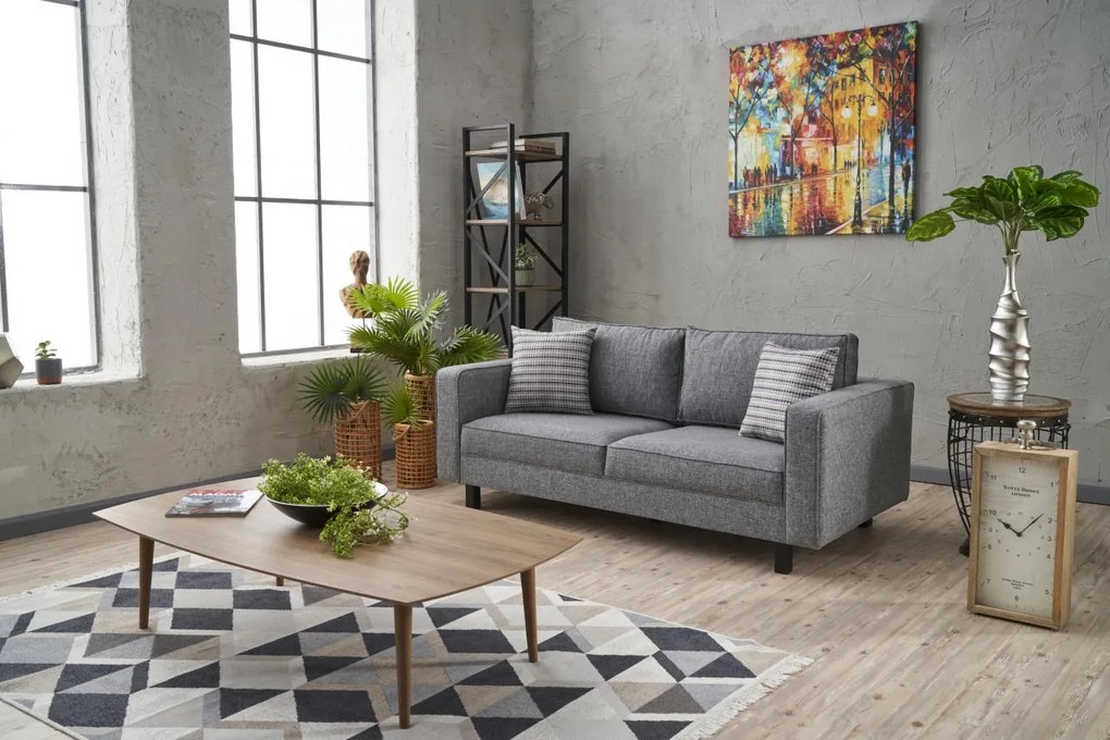 Sofá de 2 Lugares Kale – Cinzento – 180x83x91 cm