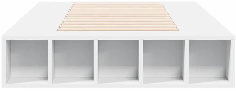 Estrutura de cama 90x200 cm derivados de madeira branco