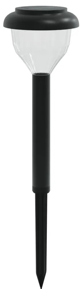 Luzes solares p/ caminhos c/ espigões 4 pcs branco quente e RGB