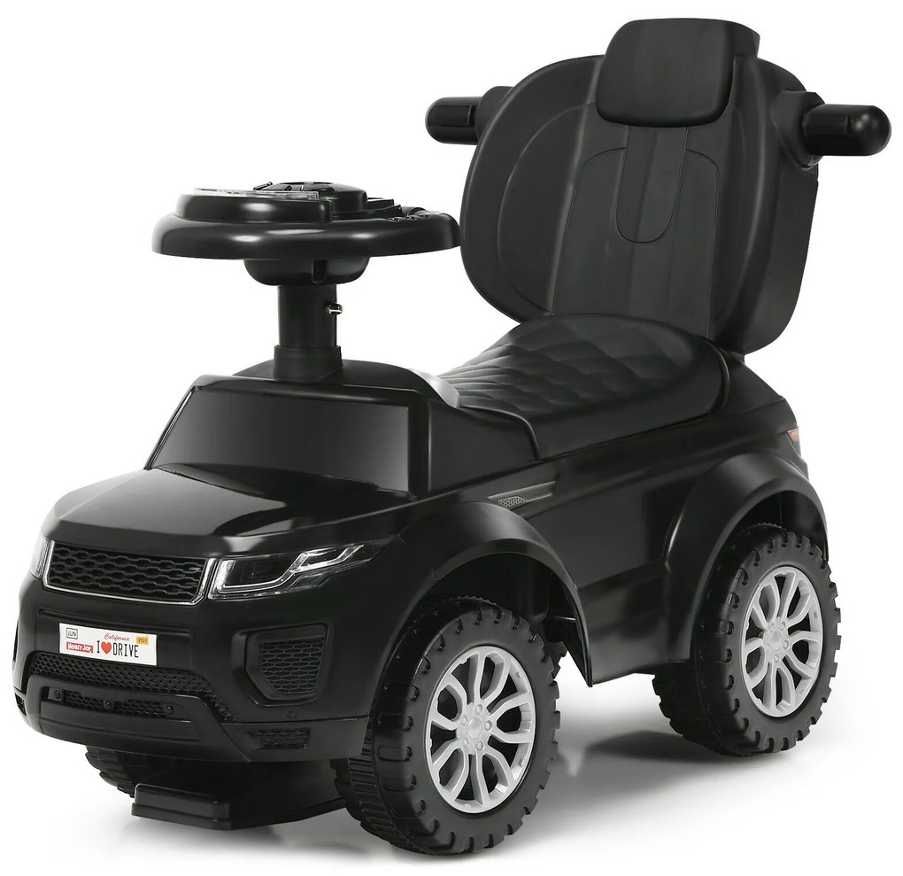 Honey Joy 3 em 1 Carrinho de passeio para crianças Carrinho deslizante com música - Rosa