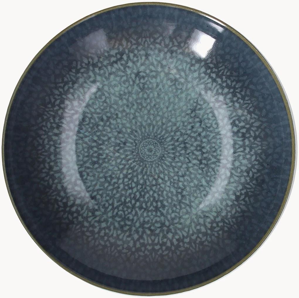 Pratos de massa em porcelana Oriental, conjunto de 6
