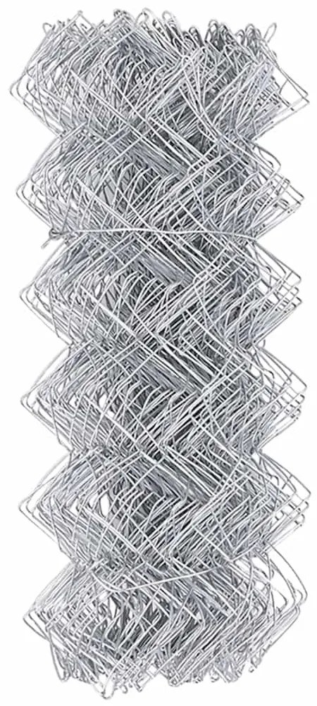 Cerca Prateado 10 x 0.8 m Aço Galvanizado