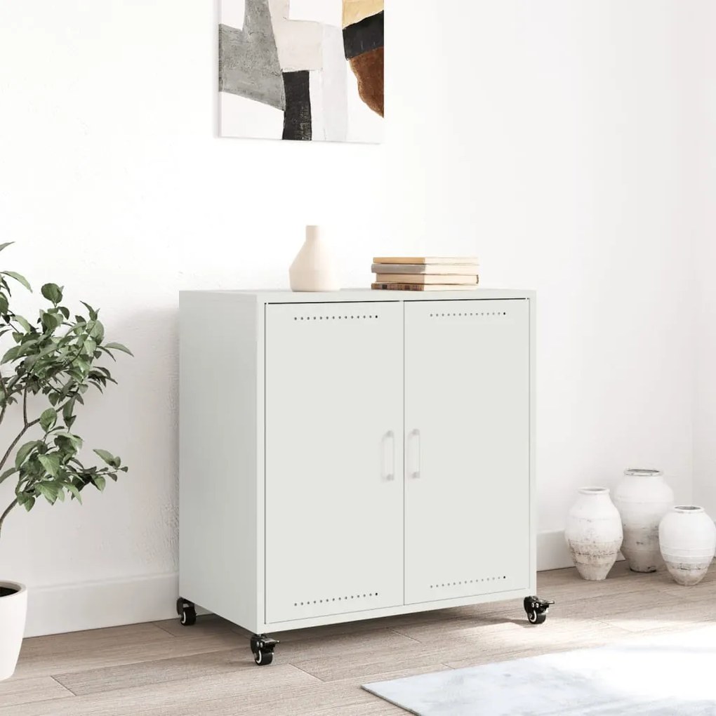 Aparador 68x39x72 cm aço branco