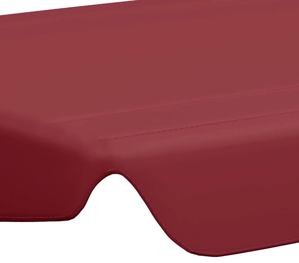 Toldo suplente p/ baloiço de jardim vermelho tinto
