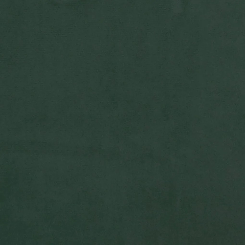 Cama boxspring com colchão 120x190 cm veludo verde-escuro