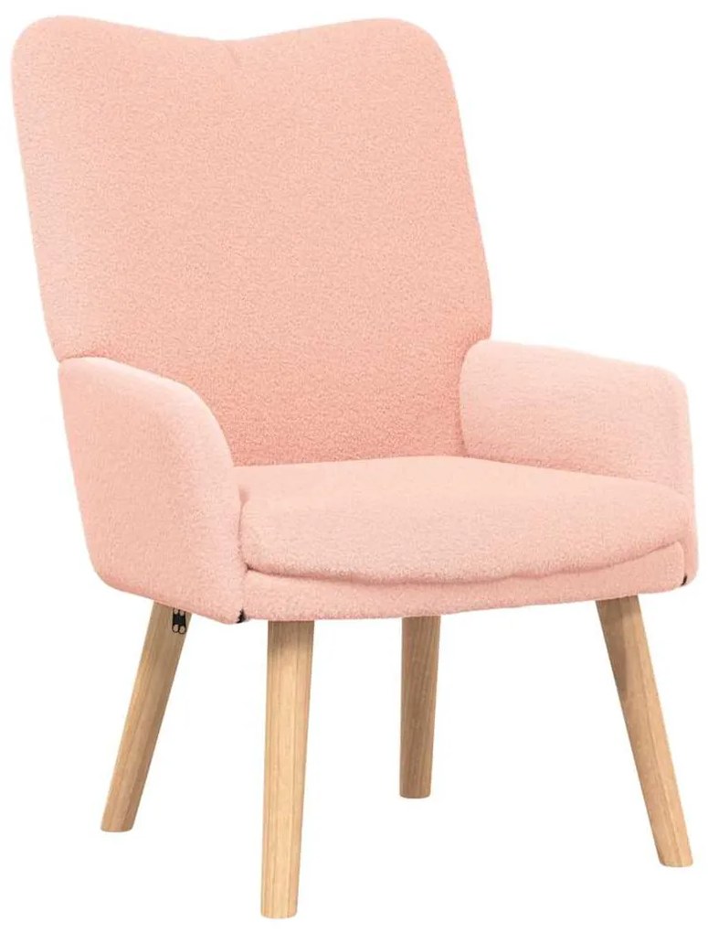Cadeira Relaxante Rosa Tecido Curly