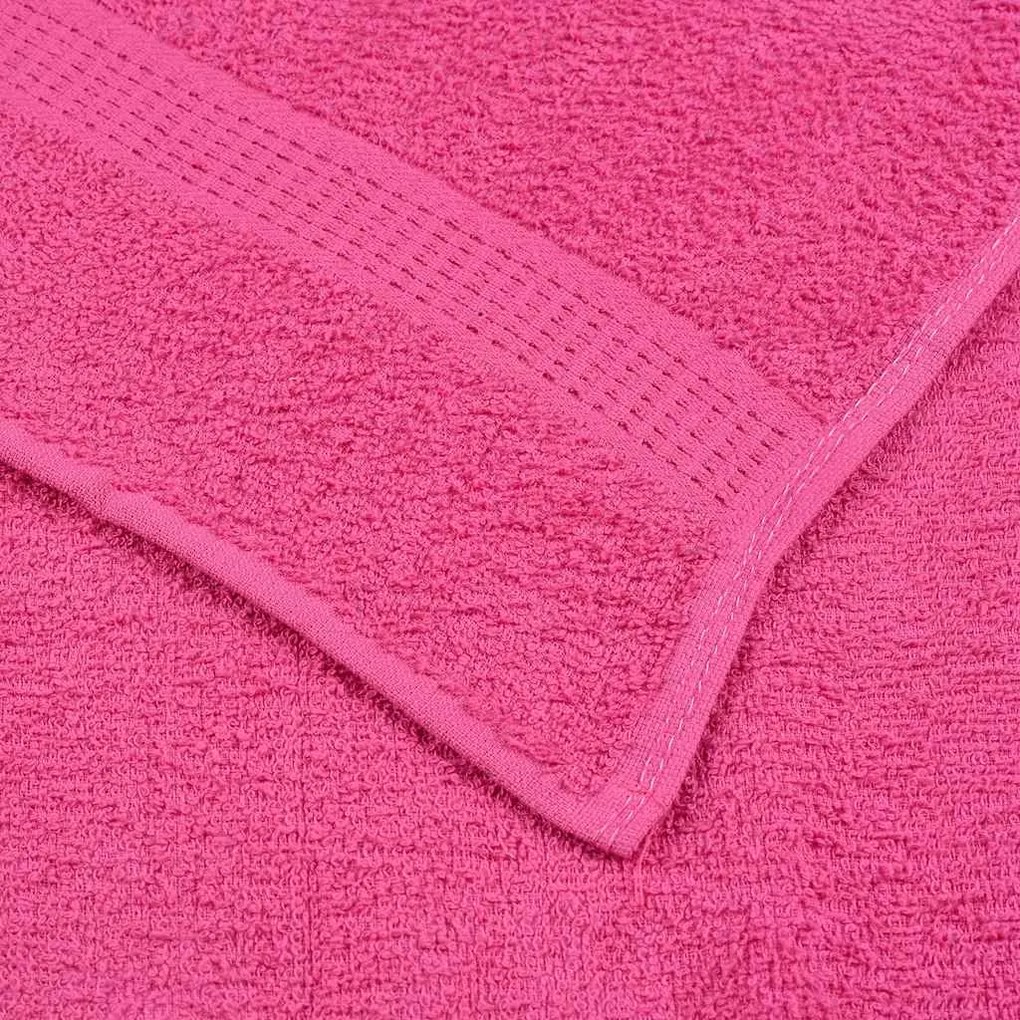 Toalhas de mãos 4 pcs 50x100 cm 360 gsm 100% algodão rosa