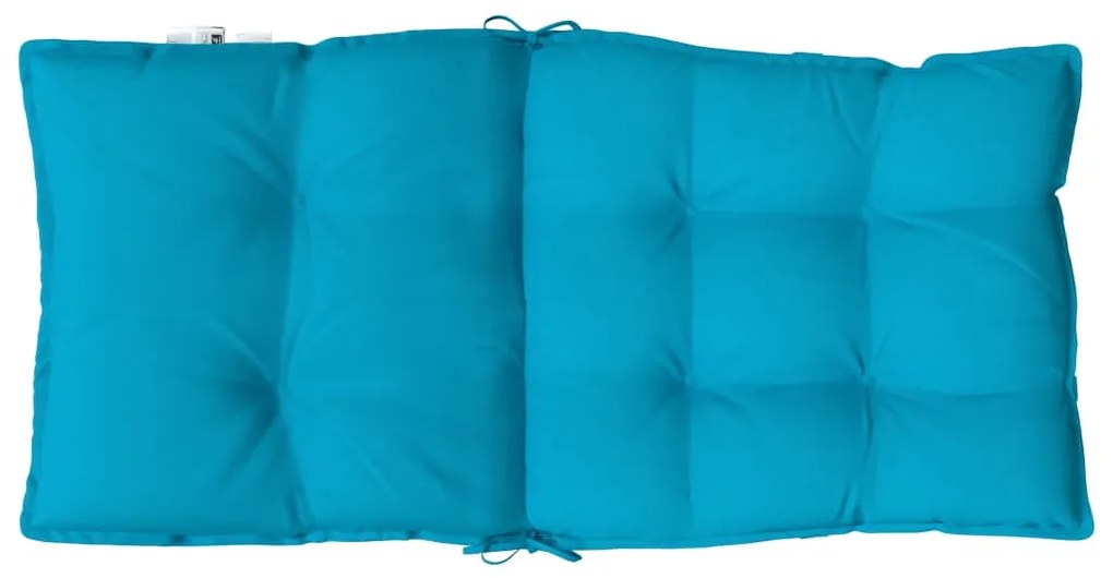 Almofadões cadeira encosto baixo 6 pcs tecido oxford azul-claro