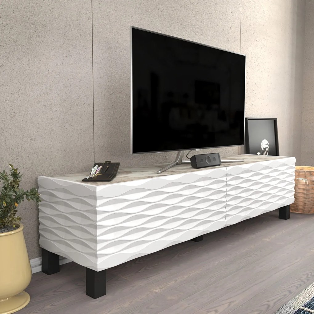 Móvel TV Lerze – Branco – 149,2x35x38 cm